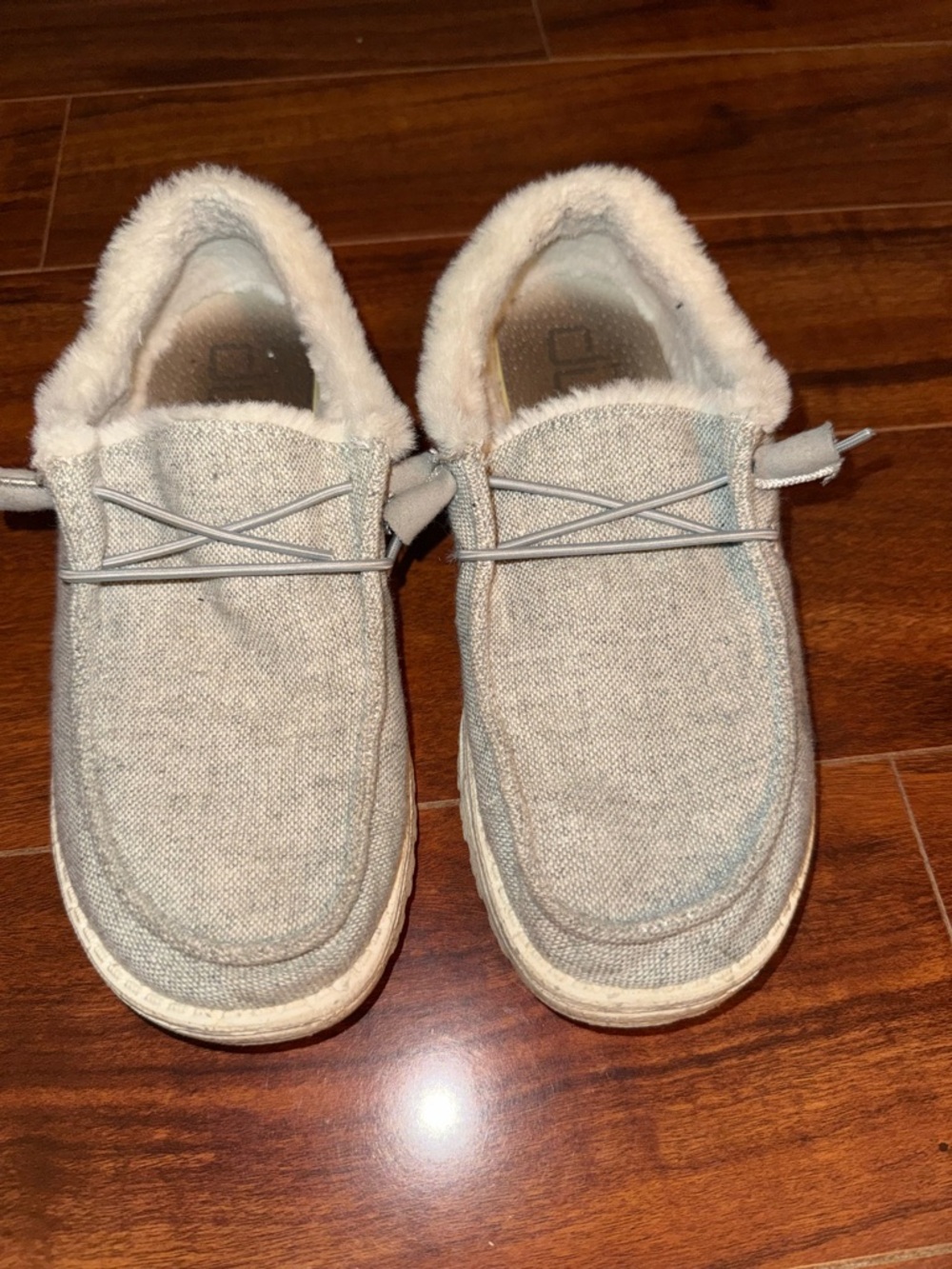Women’s Size 7 Hey Dude Wendy Funk Wool Light Gray